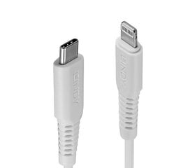 2m USB C to Lightning Cable white Lindy 31317 cena un informācija | Savienotājkabeļi | 220.lv