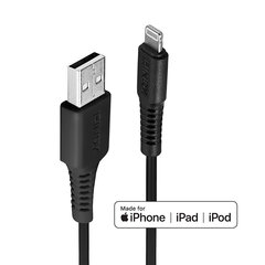1m USB to Lightning Cable black 31320 Lindy cena un informācija | Savienotājkabeļi | 220.lv