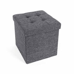 Pouf Songmics LSF27Z, tumši pelēks цена и информация | Кресла-мешки и пуфы | 220.lv