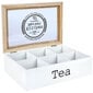 Koka tējas kastīte, 6 nodalījumi cena un informācija | Trauki pārtikas uzglabāšanai | 220.lv