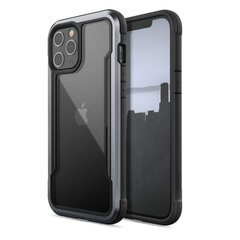 X-Doria Raptic Shield — alumīnija vāciņš tālrunim iPhone 12 Pro Max (kritiena pārbaude 3 m) (melns) cena un informācija | Telefonu vāciņi, maciņi | 220.lv