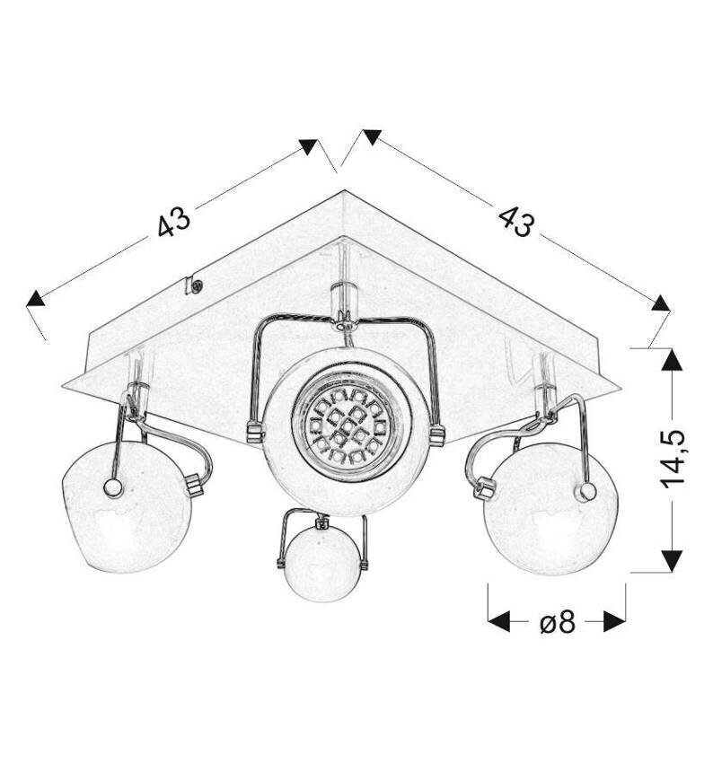 Candellux griestu lampa Tony цена и информация | Griestu lampas | 220.lv