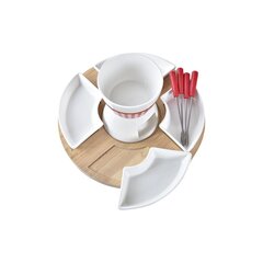 Аппарат для фондю DKD Home Decor Красный (26,5 x 26,5 x 1,5 cm) (10 pcs) цена и информация | Кастрюли, скороварки | 220.lv