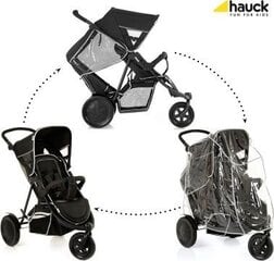 Bērnu divvietīgie rati Hauck Freerider SH12 Duo, melni kaina ir informacija | Bērnu rati | 220.lv