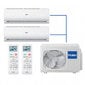 Haier MULTI SPLIT 2U40S2SC1FA/2xAS25PBAHRA (āra iekārta un 2 iekštelpu bloki, katra pa 2,5 kW) cena un informācija | Gaisa kondicionieri, siltumsūkņi, rekuperatori | 220.lv