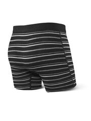 Bokseršorti vīriešiem, Saxx Vibe Boxer Brief, Melns - Coast Stripe 55529-600 cena un informācija | Vīriešu apakšbikses | 220.lv