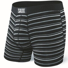 Bokseršorti vīriešiem, Saxx Vibe Boxer Brief, Melns - Coast Stripe 55529-600 cena un informācija | Vīriešu apakšbikses | 220.lv