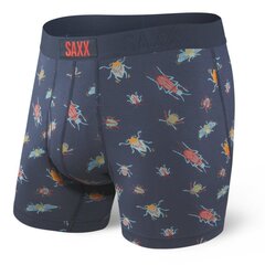 Bokseršorti vīriešiem, Saxx Ultra Boxer Brief Fly, Tumši zils - Buggin 61366-386 cena un informācija | Vīriešu apakšbikses | 220.lv