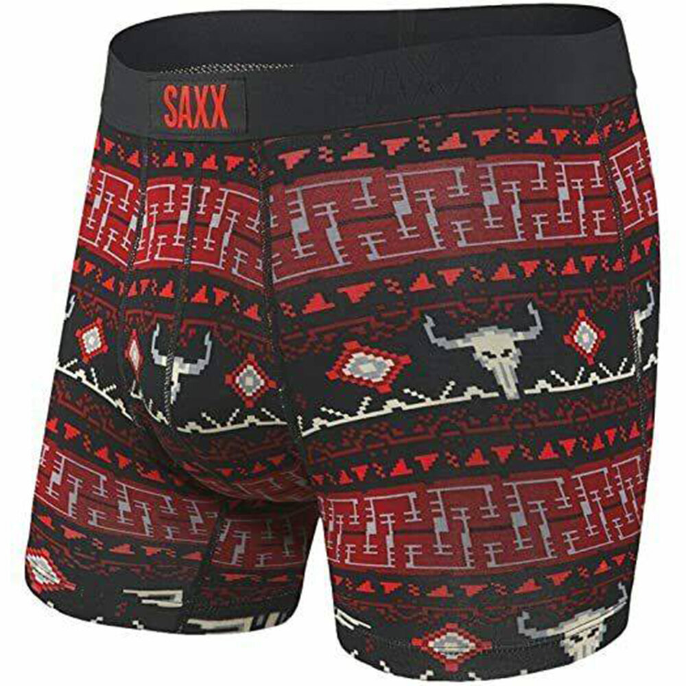 Bokseršorti vīriešiem, Saxx Vibe Boxer Brief, Melns - Story Blanket 61383-386 cena un informācija | Vīriešu apakšbikses | 220.lv