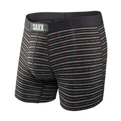 Bokseršorti vīriešiem, Saxx Vibe Boxer Brief, Melns - Gradient Stripe 61647-600 цена и информация | Мужские трусы Nek, черные | 220.lv