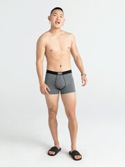 Bokseršorti vīriešiem, Saxx Vibe Boxer Brief 2-Pac, Melns/Pelēks 63157-600 cena un informācija | Vīriešu apakšbikses | 220.lv