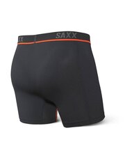 Bokseršorti vīriešiem, Saxx Kinetic Mesh Boxer Brief, Melns/Vermillion 63692-386 цена и информация | Мужские трусы Nek, черные | 220.lv