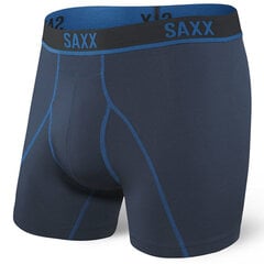 Bokseršorti vīriešiem, Saxx Kinetic Mesh Boxer Brief, Tumši zils/City Zils 63695-601 cena un informācija | Vīriešu apakšbikses | 220.lv