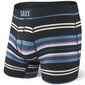 Bokseršorti vīriešiem, Saxx Vibe Boxer Brief, Melns - Tartan Stripe 63789-386 cena un informācija | Vīriešu apakšbikses | 220.lv