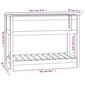 vidaXL puķu kaste ar plauktu, pelēka, 111,5x54x81cm, priedes masīvkoks cena un informācija | Balkona kastes | 220.lv