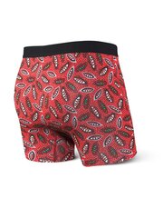 Bokseršorti vīriešiem, Saxx Vibe Boxer Brief, Sarkans - Shield 63834-386 cena un informācija | Vīriešu apakšbikses | 220.lv