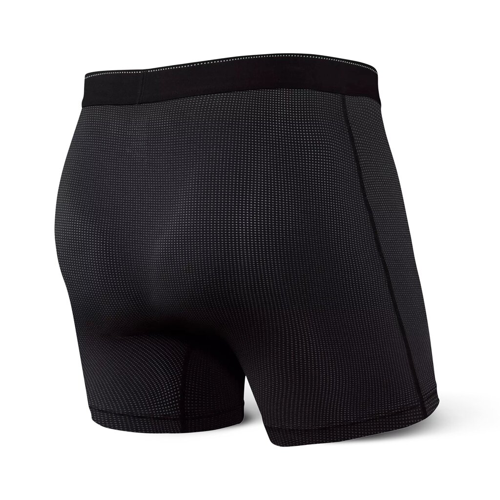 Bokseršorti vīriešiem, Saxx Quest Qdm Boxer Brief Fly, Melns 64053-600 cena un informācija | Vīriešu apakšbikses | 220.lv