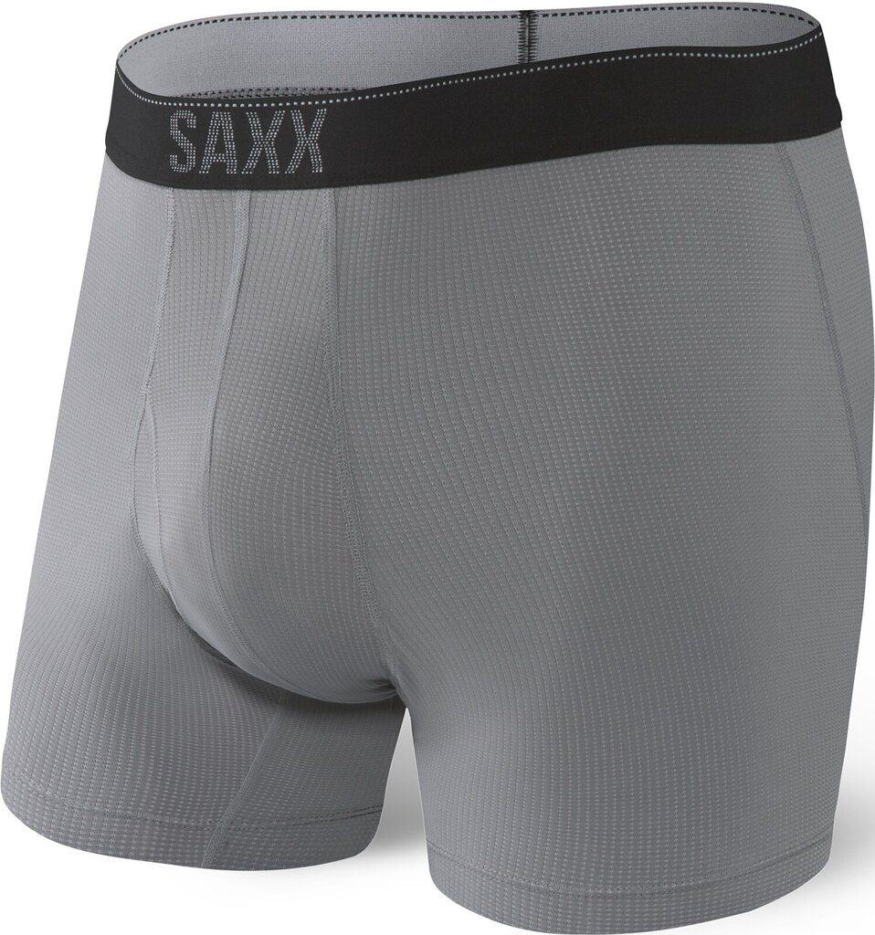 Bokseršorti vīriešiem, Saxx Quest Qdm Boxer Brief Fly, Dark Charcoal 64055-600 cena un informācija | Vīriešu apakšbikses | 220.lv