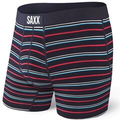 Bokseršorti vīriešiem, Saxx Vibe Super Soft Boxer Brief, Dark Ink - Coast Stripe 64443-601 цена и информация | Мужские трусы Nek, черные | 220.lv