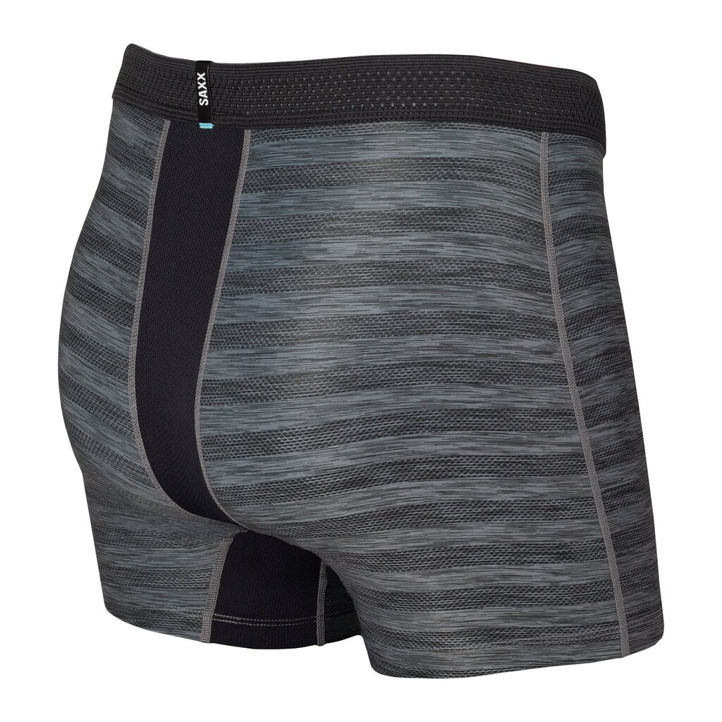 Bokseršorti vīriešiem, Saxx Droptemp Cool Mesh Boxer Brief Fly, Melns - Heather 64705-600 цена и информация | Vīriešu apakšbikses | 220.lv