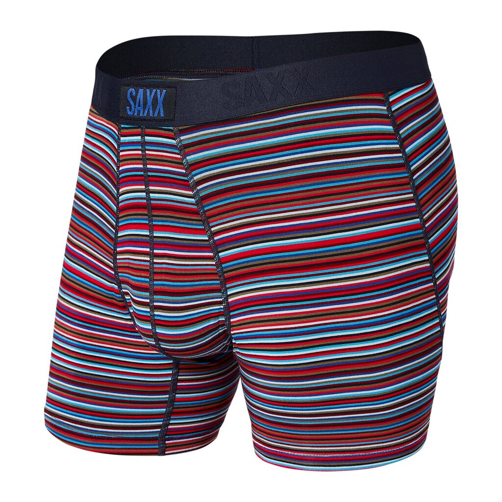 Bokseršorti vīriešiem, Saxx Vibe Boxer Brief, Zils - Vibrant Stripe 65118-600 cena un informācija | Vīriešu apakšbikses | 220.lv