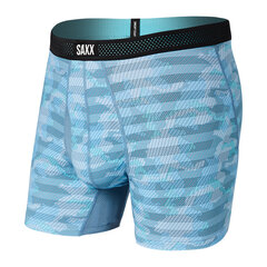 Bokseršorti vīriešiem, Saxx Droptemp Cool Mesh Boxer Brief Fly, Marine - Ice Shelf Camo 65122-600 цена и информация | Мужские трусы | 220.lv