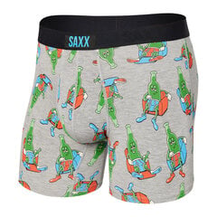 Bokseršorti vīriešiem, Saxx Vibe Super Soft Boxer Brief, Pelēks - Drunk Heather 65312-601 цена и информация | Мужские трусы | 220.lv