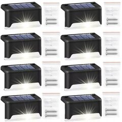 Āra kāpņu gaismekļi ar saules bateriju MAXSELL 8 gab. цена и информация | Уличное освещение | 220.lv