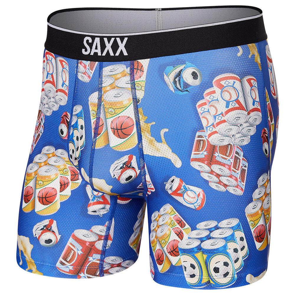 Bokseršorti vīriešiem, Saxx Volt Breah Mesh Boxer Brief, Zils - Six Pack Sport 66750-601 cena un informācija | Vīriešu apakšbikses | 220.lv