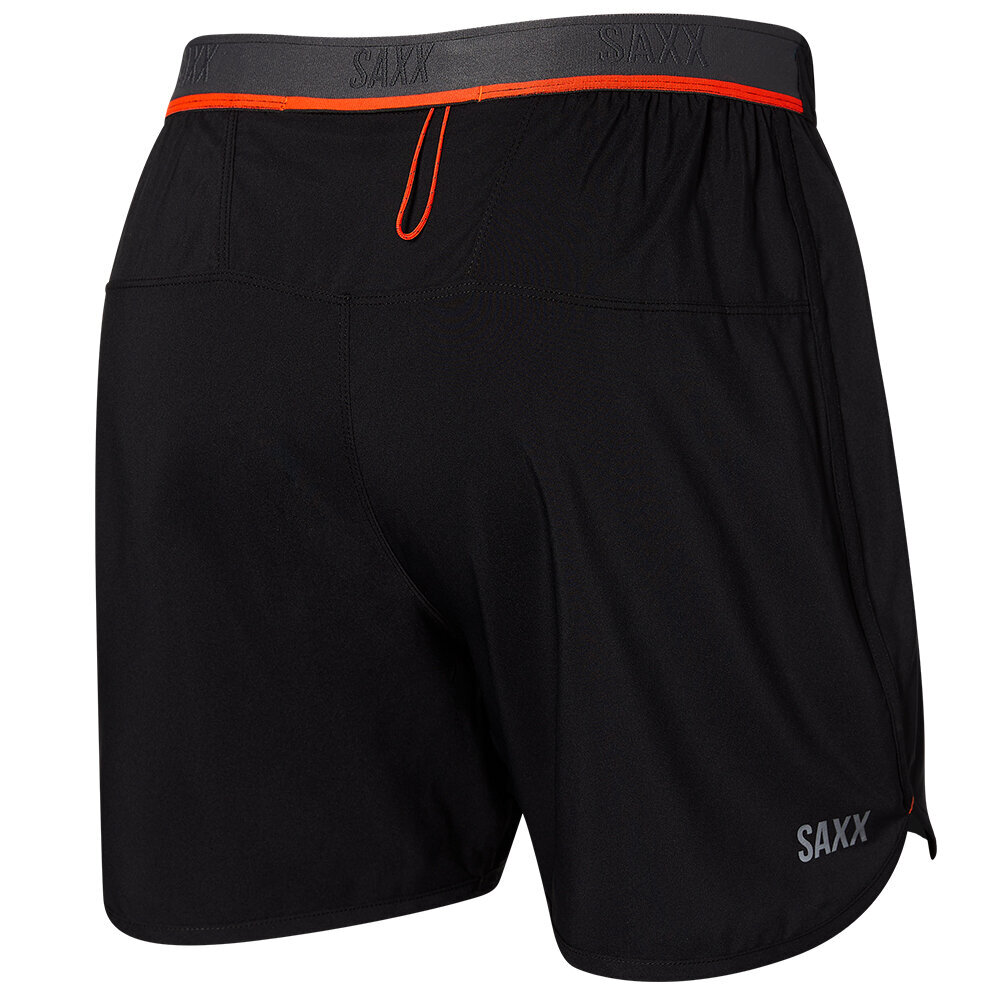 Sporta šorti vīriešiem, Saxx Hightail 2n1 Run Short 5", Melns 66763-601 цена и информация | Sporta apģērbs vīriešiem | 220.lv