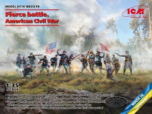 Līmējošais modelis ICM DS3519 Fierce battle American Civil War (16 figures) 1/35 cena un informācija | Līmējamie modeļi | 220.lv