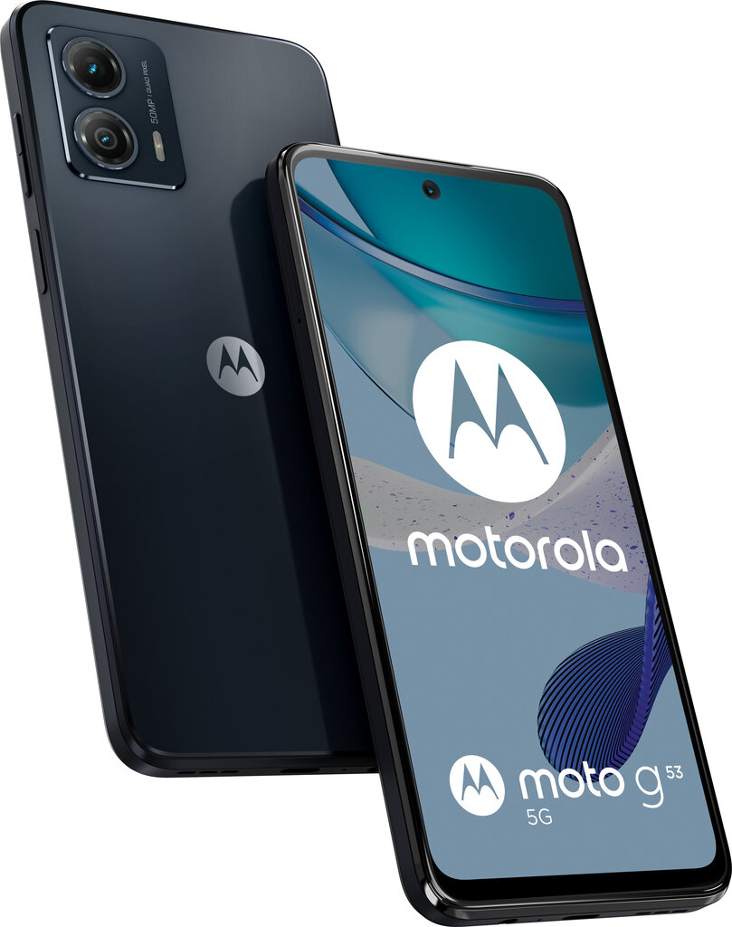 Motorola Moto G53 5G 4/128GB PAWS0025SE Ink Blue cena un informācija | Mobilie telefoni | 220.lv