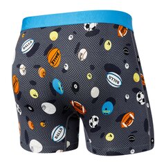 Bokseršorti vīriešiem, Saxx Vibe Super Soft Boxer Brief, Melns - Balls To The Walls 67166-601 цена и информация | Мужские трусы | 220.lv