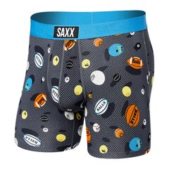 Bokseršorti vīriešiem, Saxx Vibe Super Soft Boxer Brief, Melns - Balls To The Walls 67166-601 цена и информация | Мужские трусы Nek, черные | 220.lv