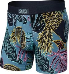 Bokseršorti vīriešiem, Saxx Vibe Super Soft Boxer Brief, Storm Zils - Tropica lpop 67253-601 cena un informācija | Vīriešu apakšbikses | 220.lv