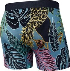 Bokseršorti vīriešiem, Saxx Vibe Super Soft Boxer Brief, Storm Zils - Tropica lpop 67253-601 цена и информация | Мужские трусы | 220.lv