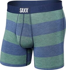 Bokseršorti vīriešiem, Saxx Vibe Super Soft Boxer Brief, Zils/Zaļš - Ombre rugby 67260-601 cena un informācija | Vīriešu apakšbikses | 220.lv