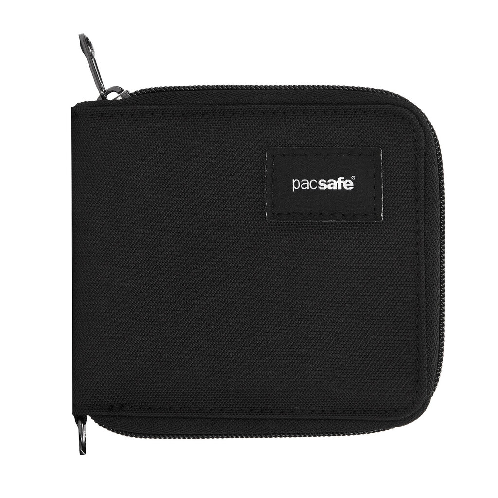 Pret-zādzību maks Pacsafe RFIDsafe BiFold Zip, poliesters, Melns 67322-UNIW cena un informācija | Sieviešu maki, karšu maki | 220.lv