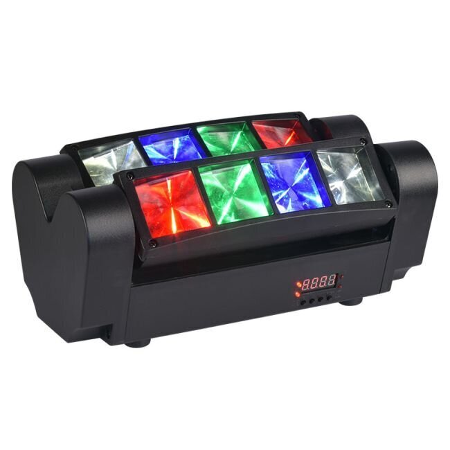 LIGHT4ME SPIDER MKII TURBO LED gaismas efekts 8x3W RGBW cena un informācija | Svētku dekorācijas | 220.lv