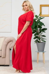 Длинное платье FIOMENA, красное цена и информация | Платья | 220.lv