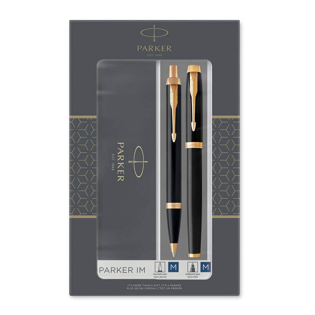 Pildspalva Parker un Lodīšu pildspalva IM melna GT 2093216 цена и информация | Rakstāmpiederumi | 220.lv