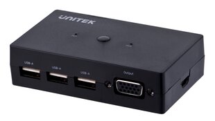 Unitek KVM Switch 2-IN 1-OUT cena un informācija | Komutatori (Switch) | 220.lv