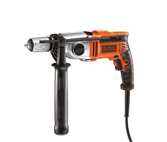 BLACK+DECKER PLAKANAIS URBIS 910W 2-ĀTRUMU KOMPLEKSS KR911K цена и информация | Skrūvgrieži, urbjmašīnas | 220.lv