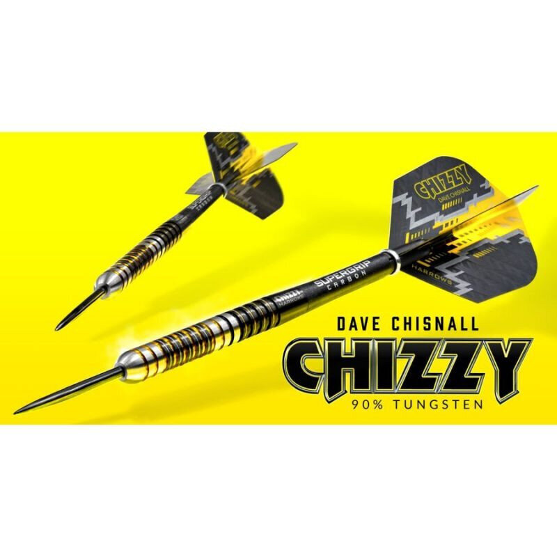 Šautriņas Harrows Chizzy Darts 90% Steeltip, 3 gab., melnas cena un informācija | Šautriņmešana, dārts | 220.lv