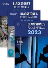 Blackstone's Police Manuals Three Volume Set 2023 cena un informācija | Ekonomikas grāmatas | 220.lv