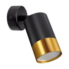 Черно/золотой настенно-потолочный светильник STRÜHM, 170x70x70 мм цена и информация | Потолочный светильник | 220.lv