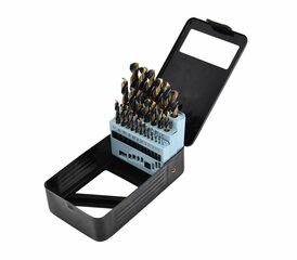 AWTOOLS URBIS METAL HSS M2 KPL. 25 gab /1.0-13.0mm/ PREMIUM cena un informācija | Rokas instrumenti | 220.lv