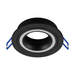 Маленькое черное декоративное кольцо STRÜHM, 40x93x93 мм цена и информация | Потолочные светильники | 220.lv