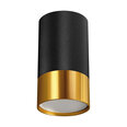 Черный/золотой потолочный светильник STRÜHM, 100x55x55 мм
