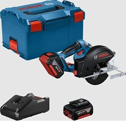 Ножовка BOSCH GKM 18V-50 2x5.0Ah 136мм цена и информация | Пилы, циркулярные станки | 220.lv